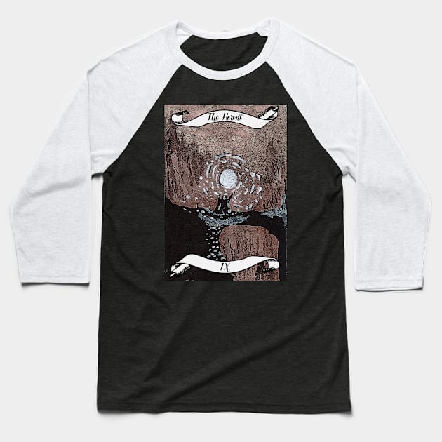 The Hermit - Lovecraft Tarot Card Baseball T-Shirt by BladeAvenger